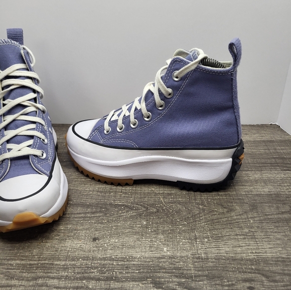 Converse Run Star Hike Slate Lilac Canvas Platform Womens Size 5 Shoes Sneakers - Picture 2 of 9